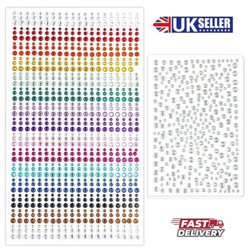 Face gems stick jewels - on, 3d