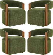Stylish Green Upholstered