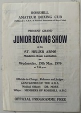 1976 program junior boxing - junior,