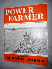 Power Farmer Magazine July 1949 - Wear & Tear But A Good Read & Nice Adverts