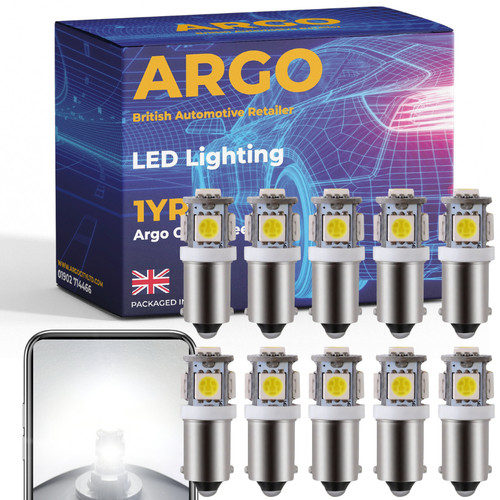 10x 233 ba9s led - 10x, white