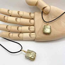 Iron Pyrite Pendant Necklace