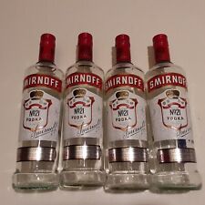 Smirnoff Four (4) Empty No 21 Vodka Glass Bottles 700 ml With Screw Caps prop