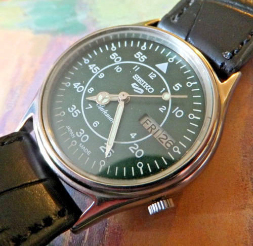 Seiko bottle green fleiger - seiko,