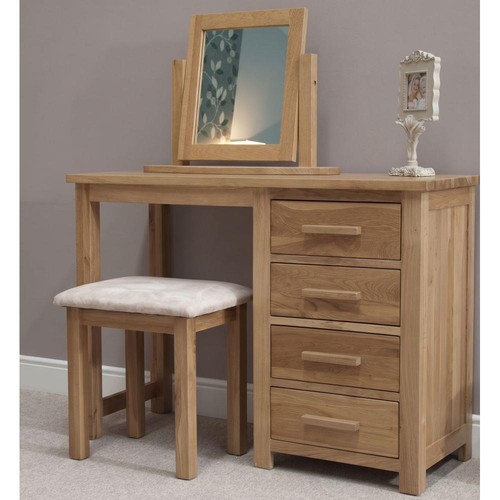 Solid oak dressing table with - table,