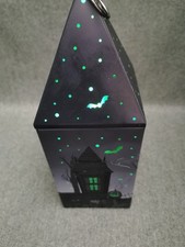 M&S Light up Lantern Halloween Biscuit Tin, Working, Empty 