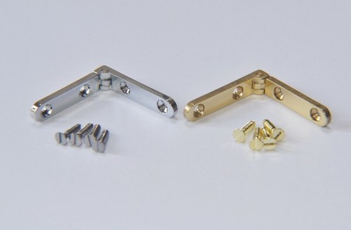Side rail hinges - rail, brass