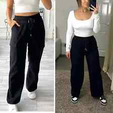Women Wide Leg  Cargo Trousers