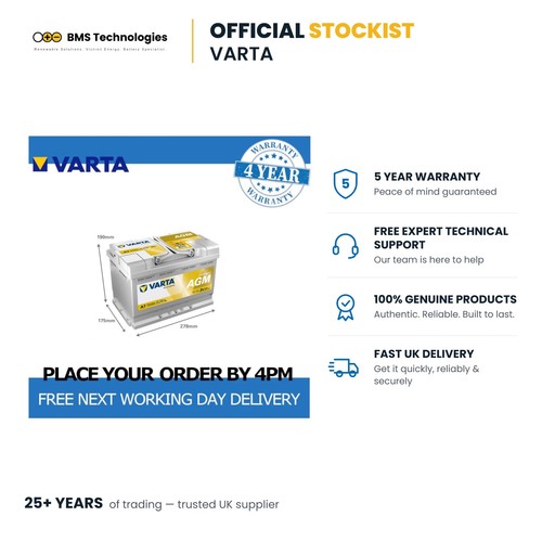 Varta dynamic agm 12v - agm,