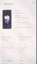 OnePlus 5 A5000 Black Unlocked Dual Sim 128GB 6GB 5.5" Android Smartphone Fast
