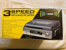 Steepletone 3 speed vinyl turntable record player