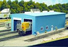 PKS-8 Pikestuff HO Modern Single or Dbl Stall Engine House Kit