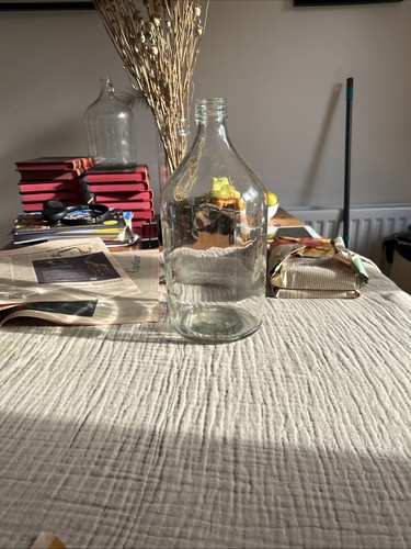Large glass bottle demijon - large, bottle/demijon