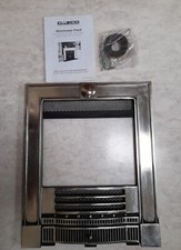 Gazco Logic HE inset fire Winchester front surround & fret set: burnished brass