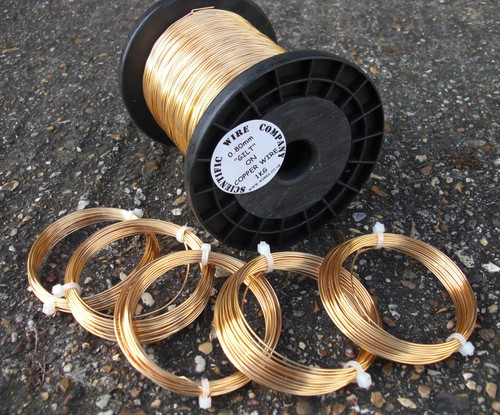 Copper wire gold coloured - copper,