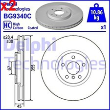 2X Brake Disc DELPHI Fits MINI