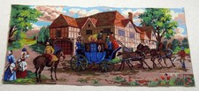 Twilleys  Wool Tapestry Piece 39" X 18.5" Coach & Horses