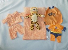 RORY THE TIGER SOFT TOY FROM HAVEN SEASIDE SQUAD WITH SLEEPING BAG & CLOTHES
