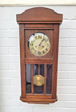 Vintage Antique STRIKING WALL CLOCK German made
