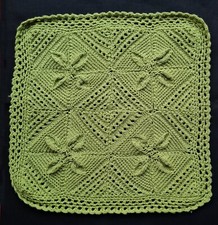 Crocheted panel handmade - crocheted,