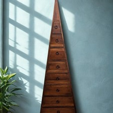 Pyramid Chest 9 Drawers - Indonesian Handcrafted Reclaimed Wood. Excellent