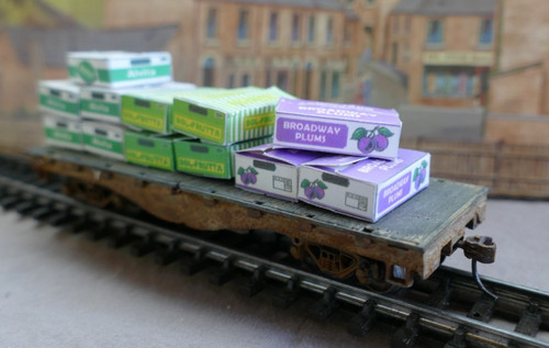 Flat bed fruit - , wagon.