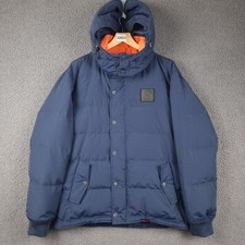 LACOSTE Jacket Mens XL 52 Blue Navy Down Puffer Parka Coat Hooded Insulated