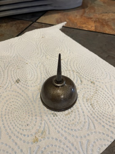 Old oil can dispenser - old,