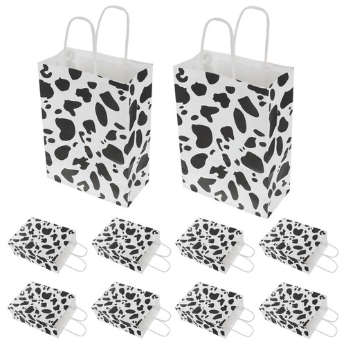 Pcs cow print gift bags - pcs,