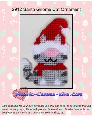 Santa gnome cat christmas - gnome,