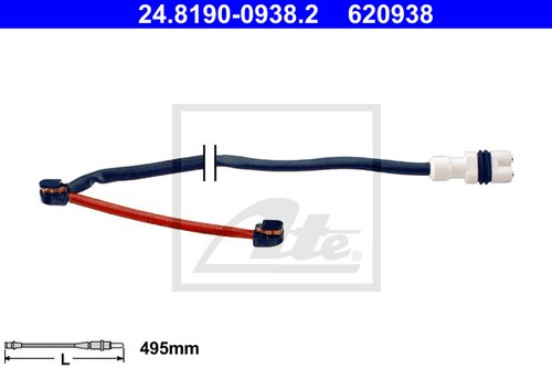 New warning contact brake pad - new,