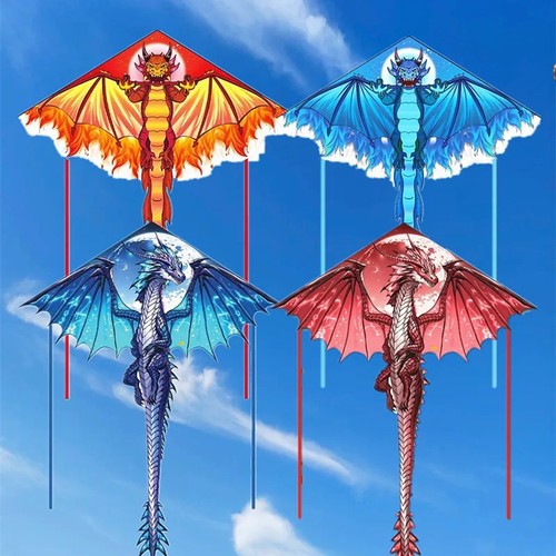 Dragon delta kite with line - kite,