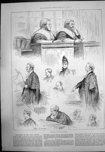 Antique old print sketches - sketches, law