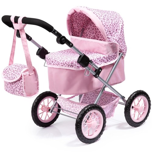 Pink doll stroller - pink,