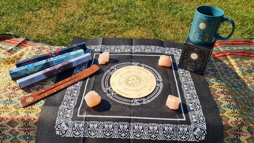 Altar set star cloth - set:,