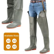 Nylon Thigh Hip Waders Waterproof Fly Coarse Fishing Muck Wader Thigh Boots