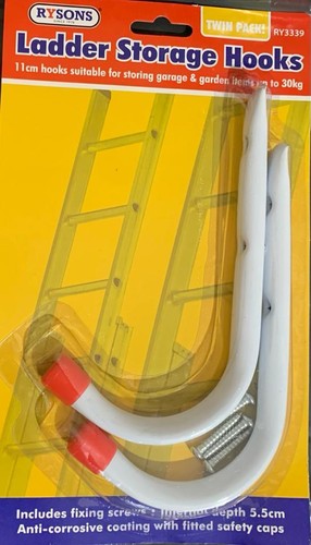 Ladder storage hooks heavy - ladder,