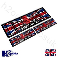Made in UK 3 x Stickers Decals