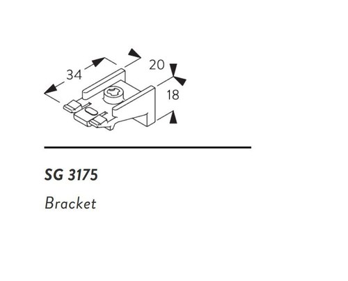 Silent gliss 3175 - silent, bracket