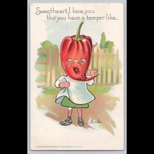 Antique Postcard Sweetheart I