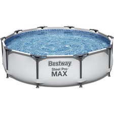 Bestway Swimming Pool Set Steel Pro Max Round Above Ground Outdoor 3.05m x 0.76m