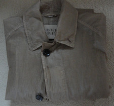 BURBERRY BRIT Men's Size L PACKABLE MAC FOLDAWAY RAINCOAT NYLON TRENCH  COAT 42"