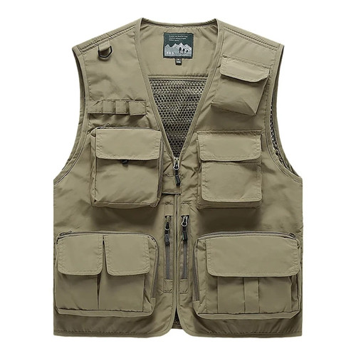 Men cargo multi pockets vest - men,