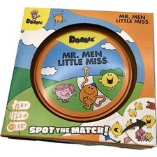 DOBBLE Mr. Men Little Miss Card Game 2-8 Players Spot the Match TH