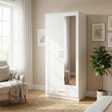 Dakota White 2 Door 1 Drawer