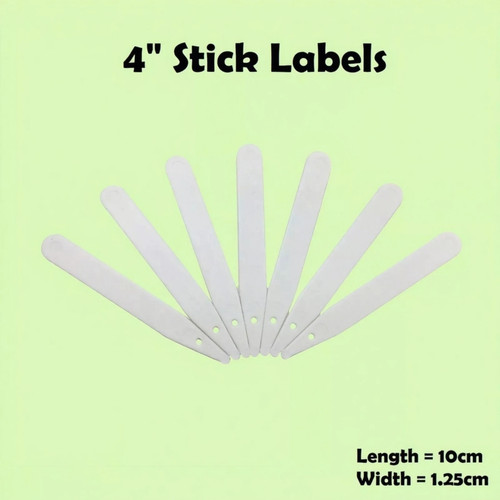 Seed labels white plastic - white,