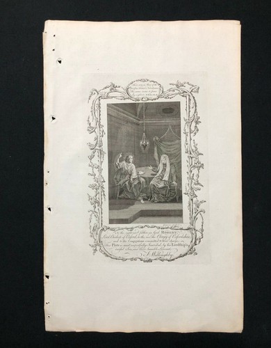 Antique bible print - bible, 1778