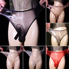 Men's See Through Shiny Glossy