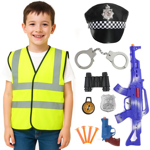 Kids police costume - kids, set