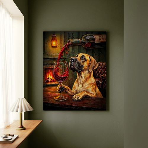 Wine woof great dane - "wine, &